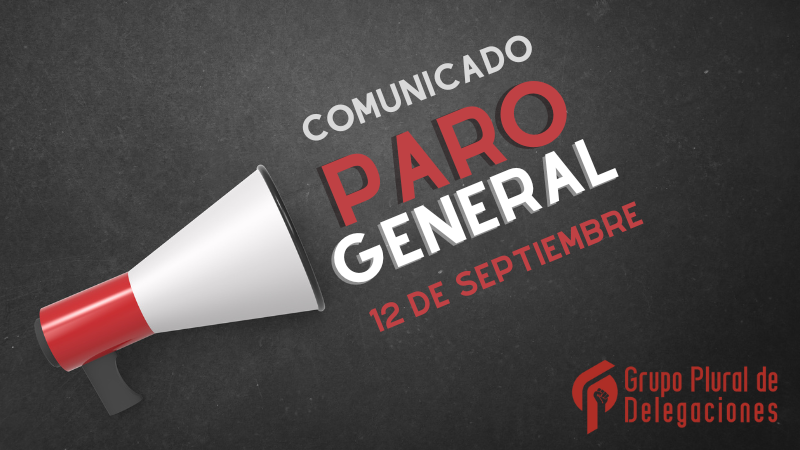 Comunicado sobre el paro 12-09